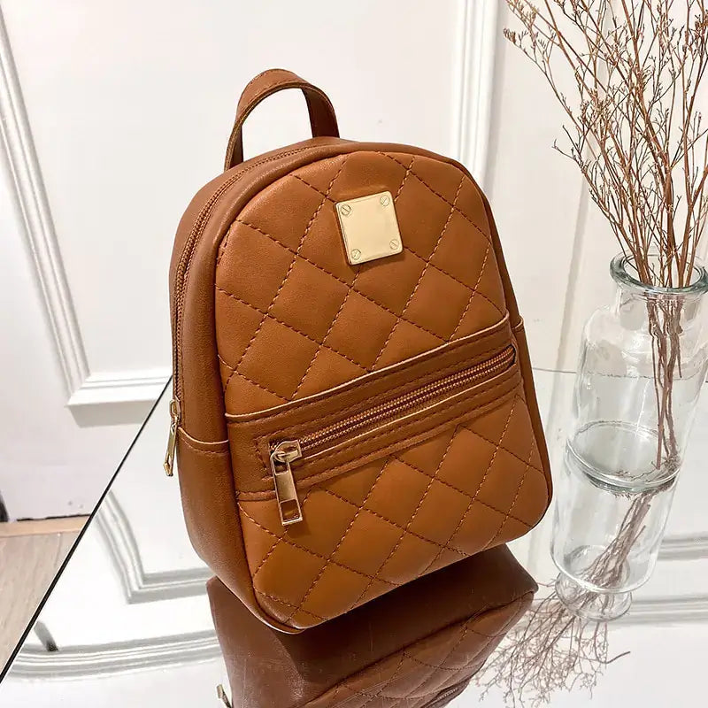 designer mini backpack women's Leather Women Backpack Small Backpack Purse Coffee because she knows that style is not just a word but an expression of self 18 Best Designer Backpacks of