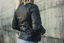 Cargar imagen en el visor de la galería, Biker - Women's Motorcycle Leather Jacket

