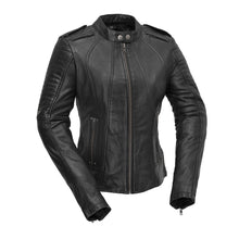 Cargar imagen en el visor de la galería, Biker - Women's Motorcycle Leather Jacket
