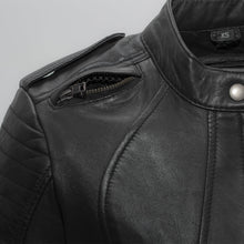 Cargar imagen en el visor de la galería, Biker - Women's Motorcycle Leather Jacket
