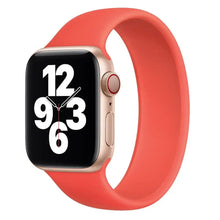 Load image into Gallery viewer, Apple Watch 5 with vibrant red band, showcasing modern design and comfortable fit.
