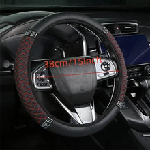 Charger l'image dans la galerie, Bling Soft Faux Leather Car Steering Wheel Cover Non-Slip Heat And Cold Protector
