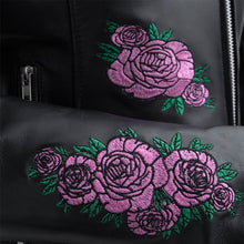 Charger l'image dans la galerie, Pink Rose Motorcycle Leather Jacket
