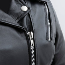 Charger l'image dans la galerie, Pink Rose Motorcycle Leather Jacket
