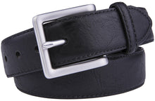 Cargar imagen en el visor de la galería, Bonded Leather Belt for Men – Nickel Buckle, 1.4" Strap
