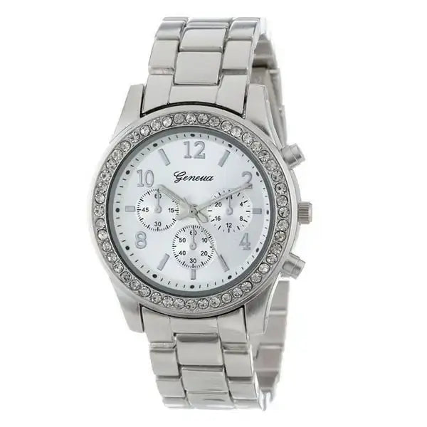 Collectors Delight!!! Geneva Titanium Ladies Watch Geneva jeweled vintage ladies - Gem main image 3