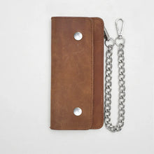 Charger l'image dans la galerie, LARGE TRUCKER - Vegetable Tanned Leather Wallet
