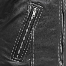 Load image into Gallery viewer, Cindy -  Women's Motorcycle Leather Vest Black
