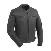 Cargar imagen en el visor de la galería, Commuter Men's Motorcycle Leather Jacket
