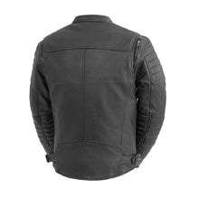 Cargar imagen en el visor de la galería, Commuter Men's Motorcycle Leather Jacket
