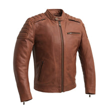 Load image into Gallery viewer, Waxed Motorcycle Leather Jacket

