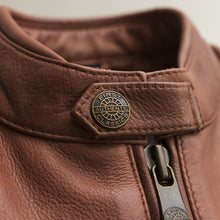 Load image into Gallery viewer, Waxed Motorcycle Leather Jacket
