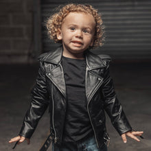 Cargar imagen en el visor de la galería, Kid's Motorcycle Leather Jacket
