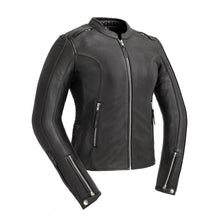 Charger l'image dans la galerie, Naked cowhide Women's Motorcycle Leather Jacket
