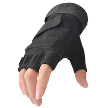 Load image into Gallery viewer, Fingerless tactical glove with anti-slip technology for superior grip, designed for fitness and outdoor adventures.
