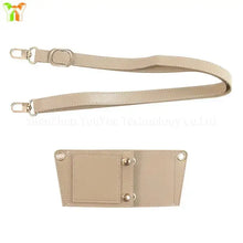 Load image into Gallery viewer, PU leather coffee cup carrier cover with adjustable shoulder strap, designed for convenient travel and outdoor use.
