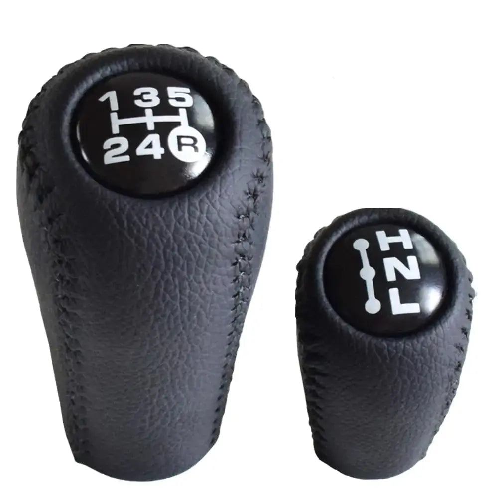 Leather Gear Knob Kit with premium stitching and sleek design for enhanced driving comfort and style upgrade.