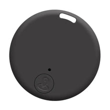 Load image into Gallery viewer, eThings Smart GPS Anti-Loss Device, black, round, using Bluetooth 5.0 for tracking and protection of keys and handbags.
