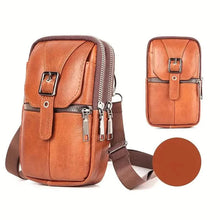 Cargar imagen en el visor de la galería, Genuine Leather Multifunctional Cell Phone Bag
