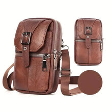 Cargar imagen en el visor de la galería, Genuine Leather Multifunctional Cell Phone Bag
