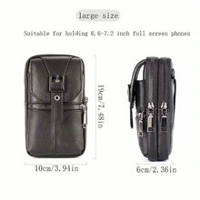 Cargar imagen en el visor de la galería, Genuine Leather Multifunctional Cell Phone Bag

