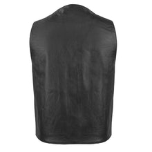 Cargar imagen en el visor de la galería, Two conceal carry pockets Motorcycle Western Style Leather Vest
