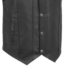 Cargar imagen en el visor de la galería, Two conceal carry pockets Motorcycle Western Style Leather Vest
