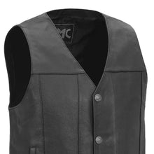 Cargar imagen en el visor de la galería, Two conceal carry pockets Motorcycle Western Style Leather Vest
