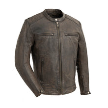 Load image into Gallery viewer, Hipster Men's Motorcycle Leather Jacket
