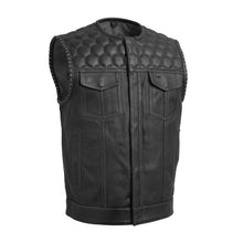 Cargar imagen en el visor de la galería, Hornet Perforated Men's Club Style Leather Vest
