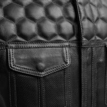 Cargar imagen en el visor de la galería, Hornet Perforated Men's Club Style Leather Vest
