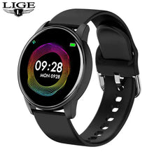 Load image into Gallery viewer, Smart Watch Men Fitness Bracelet with advanced health monitoring in sleek black design.
