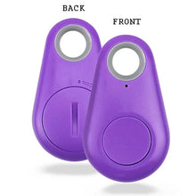 Cargar imagen en el visor de la galería, Purple eThings Key GPS Tracker Alarm Sensor Device shown front and back view
