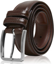 Charger l'image dans la galerie, Genuine Leather Belt for Men – Zinc Alloy Buckle, 1.25" Strap
