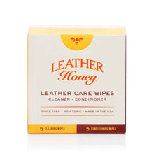 Load image into Gallery viewer, Leather Care Wipes (10 Pack) by Leather Honey - Trusted leather cleaner and conditioner, individually packaged, ideal for on-the-go use.
