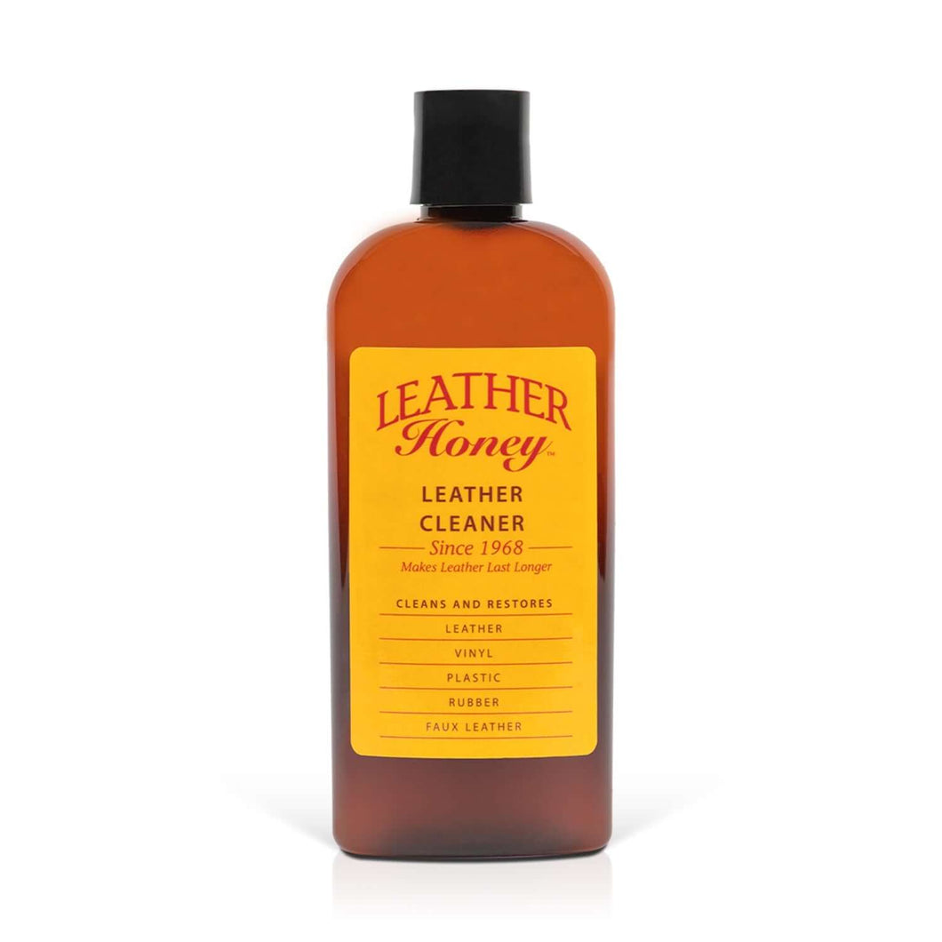 Leather Cleaner - Gentle non-toxic formula for leather seats, jackets, furniture, vinyl, plastic, and rubber cleaning by Leather Honey.