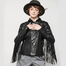 Cargar imagen en el visor de la galería, Lesley - Women's Motorcycle Leather Jacket - BHBR
