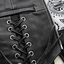Load image into Gallery viewer, Love Lace Women's Motorcycle Leather Vest
