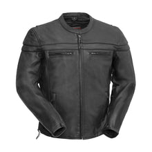 Cargar imagen en el visor de la galería, Maverick Men's Motorcycle Leather Jacket
