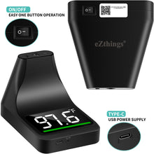 Cargar imagen en el visor de la galería, Black electronic device with digital display and power supply features, branded 'eZthings'.
