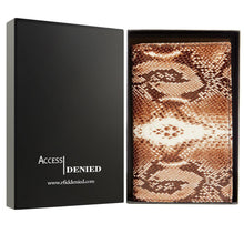 Cargar imagen en el visor de la galería, Genuine Leather Passport Holder – RFID Blocking, Travel Card Slots

