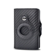 Load image into Gallery viewer, Airtag Wallet Money Bag Leather in sleek synthetic design, featuring built-in Airtag holder for stylish and secure everyday carry.

