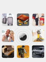 Load image into Gallery viewer, Image collage featuring diverse applications of Pet GPS Location Tracker including luggage, wallets, hikers, and pets.
