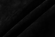 Load image into Gallery viewer, Luxurious black sheepskin leather hide by REED, 7 to 10 SF size, soft and durable with an antique finish for crafting.
