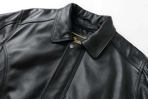 REED Men's American Style Bomber Genuine Leather Jacket | Reed
