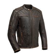 Cargar imagen en el visor de la galería, Rider Club - Men's Leather Motorcycle Jacket
