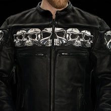 Load image into Gallery viewer, Savage Skulls Men's Motorcycle Leather Jacket
