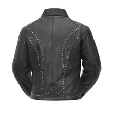 Cargar imagen en el visor de la galería, Scarlett Star - Womens Motorcycle Leather Jacket
