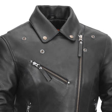 Cargar imagen en el visor de la galería, Scarlett Star - Womens Motorcycle Leather Jacket
