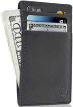 Charger l'image dans la galerie, Genuine Leather Slim Card Holder – RFID Blocking, Minimalist
